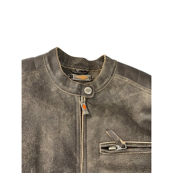 Power Trip Womens Brown Leather Motorcycle casual Jacket SKU 9247 - Picture 5 of 16